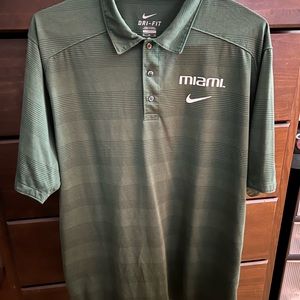 nike miami hurricanes polo